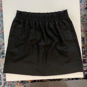 J Crew black mini skirt